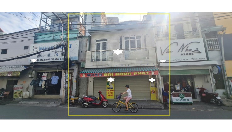 CỰC HIẾM-Cho thuê nhà  Mặt Tiền Văn Cao  NGANG 6M-GẦN NGÃ TƯ